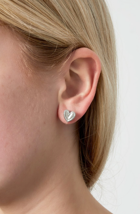 Serene Heart Oorbellen – Zilver