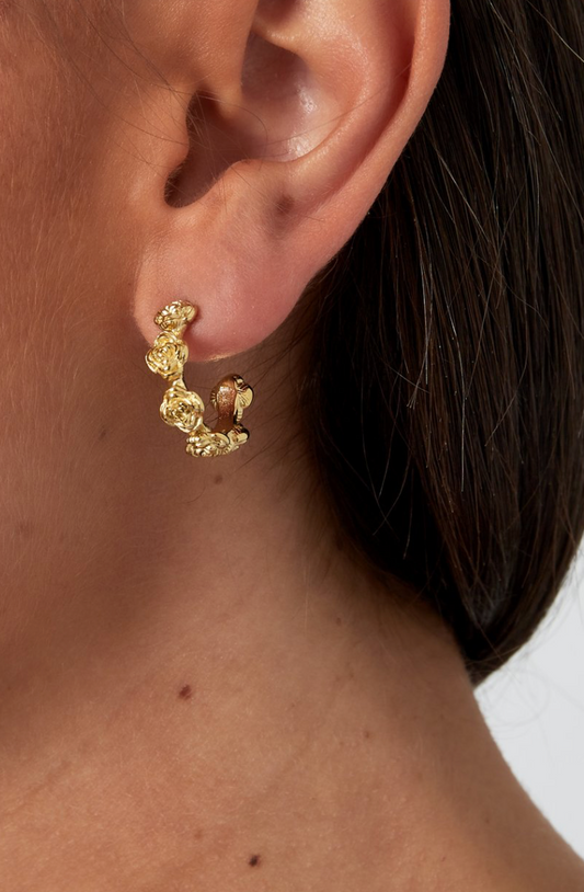 Flora Oorbellen – Goud
