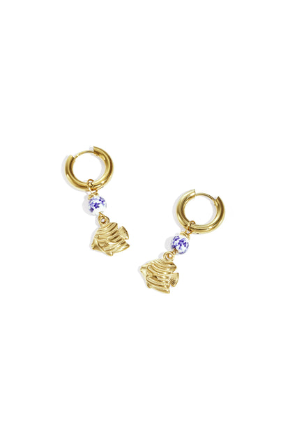 Oorbellen van roestvrij staal met visjes, casual, dagelijks, eenvoudig, serie, damessieraden