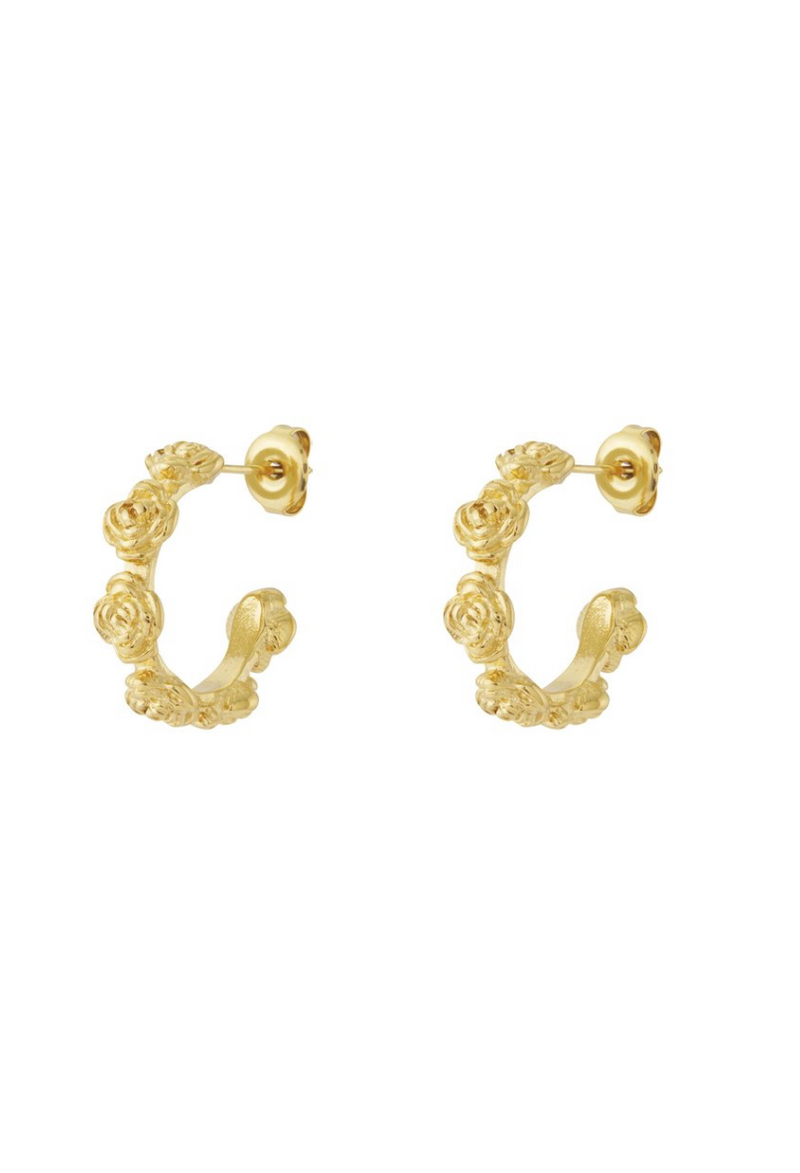 Flora Oorbellen  – Goud