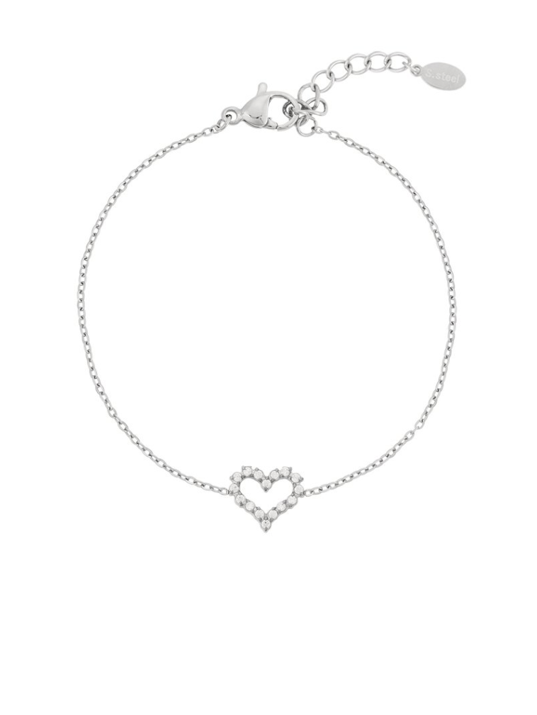 Starlight Heart Armband – Zilver