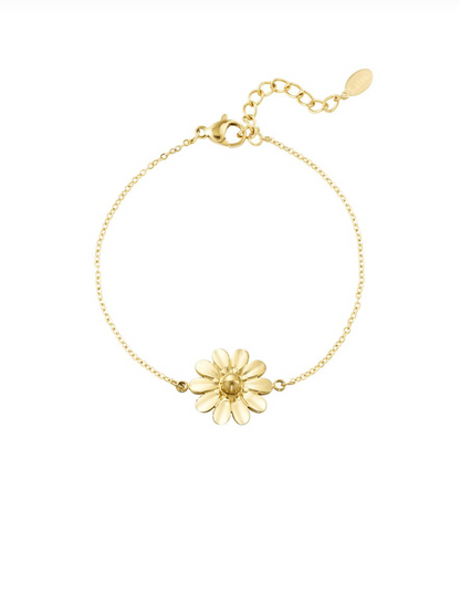 Golden Daisy Armband – Goud