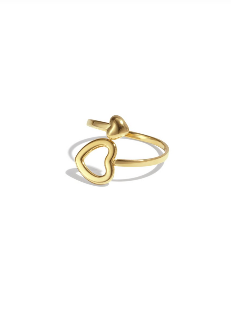 Open Heart Ring – Goud