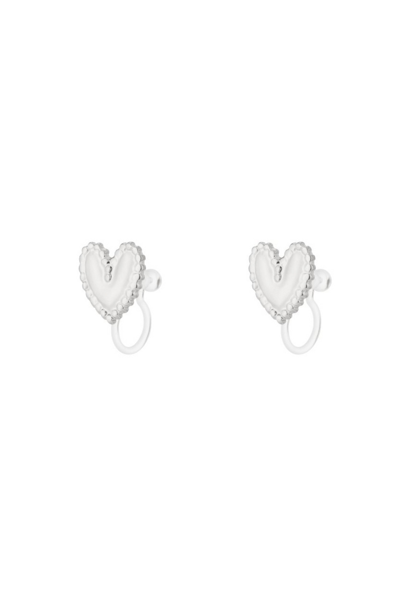 Serene Heart Oorbellen – Zilver