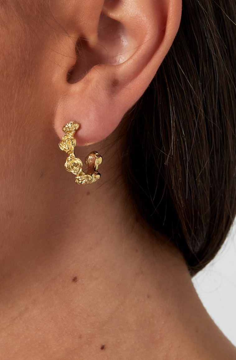 Flora Oorbellen  – Goud