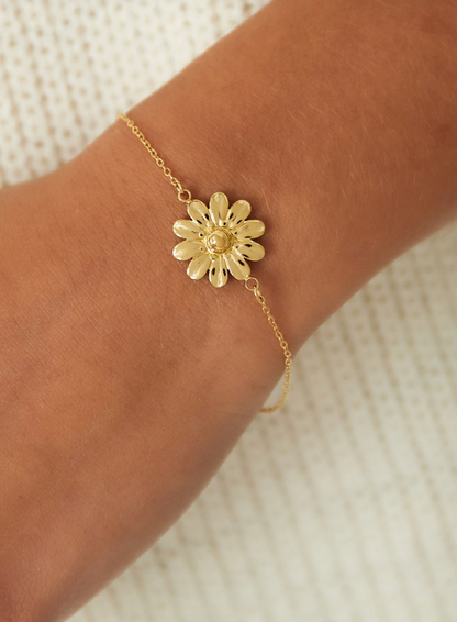 Golden Daisy Armband – Goud