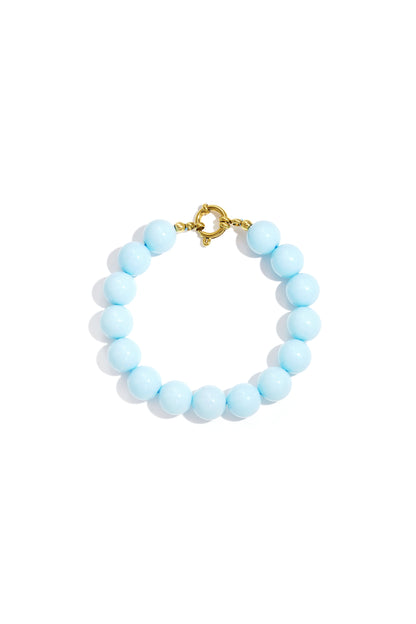 Armband met medium kralen en frontsluiting-12mm